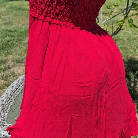`ღ´- ♥ -`ღ´ Stunning Red Lace Front Dress `ღ´- ♥ -`ღ´ - Picture 12 of 17